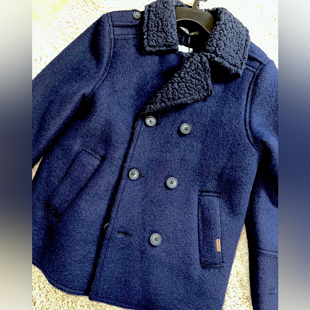 Zara Kids Peacoat with Teddy Lining
